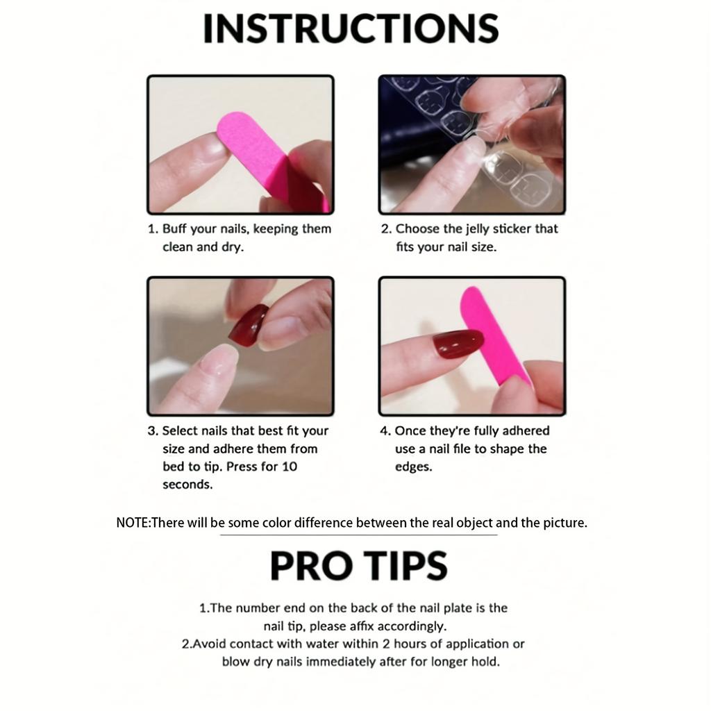 24pcs Flesh-colored Nail Plate Silver Head Square Short Imitation Nail French Fake Nail Tips