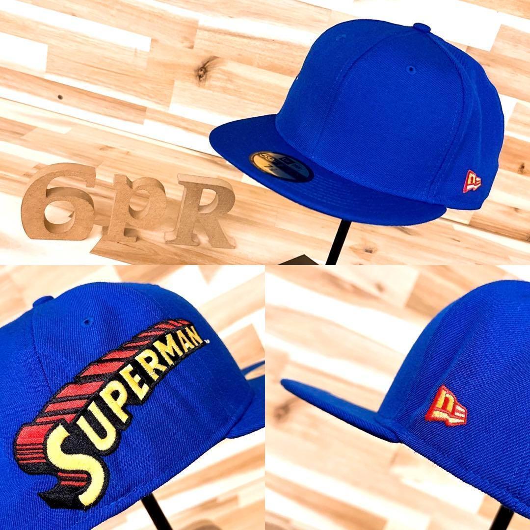 

[USED] Rare New Era x Superman Limited Edition Collaboration 3D Side Logo Cap in Blue