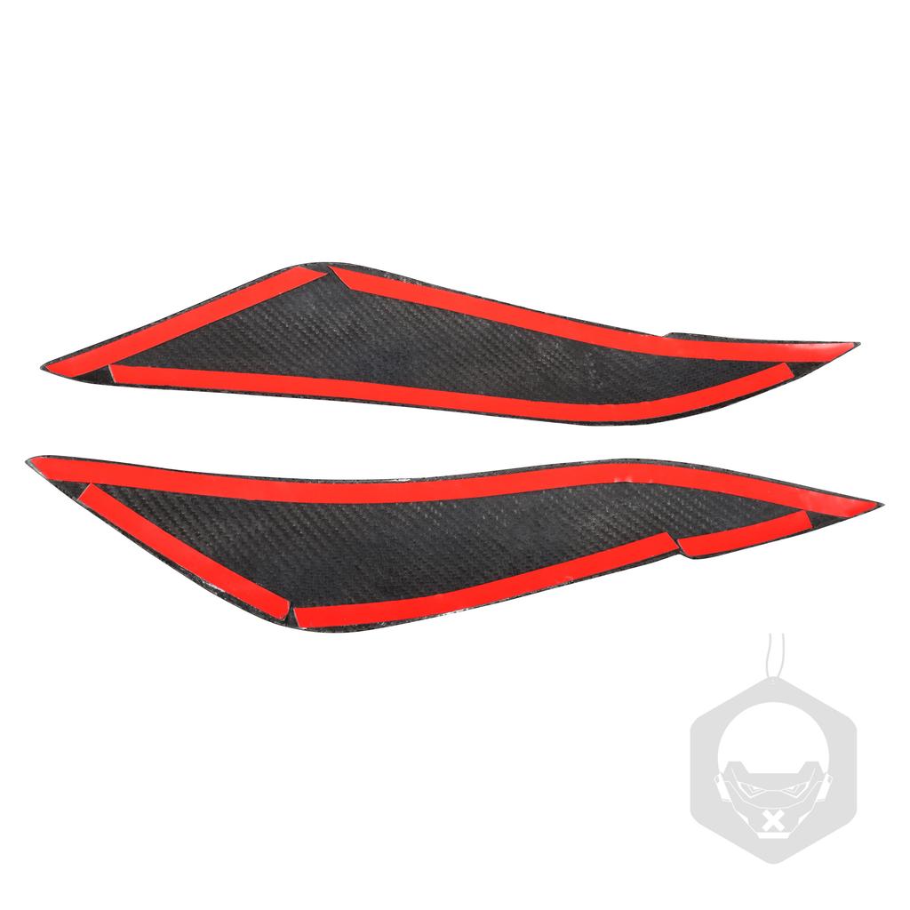 For Toyota Corolla 2008-2011 Real Dry Carbon Fiber Front Headlight Eyelid Eyebrow Cover Panel Trim Car Accessories Modification