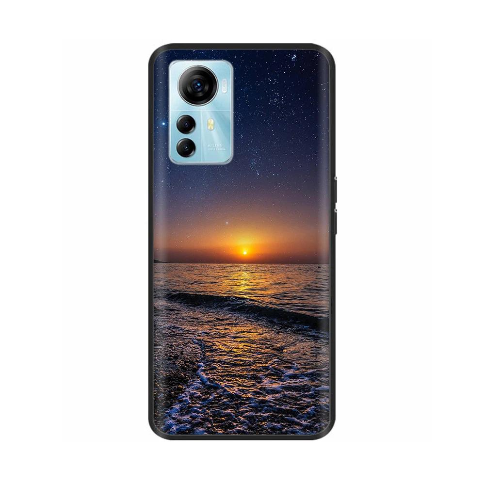 Cute Phone Case For Blade A72s 4G Case Flower Cartoon Painted Soft Silicone Fundas for ZTE Optus X Max A 72s Cover Protective