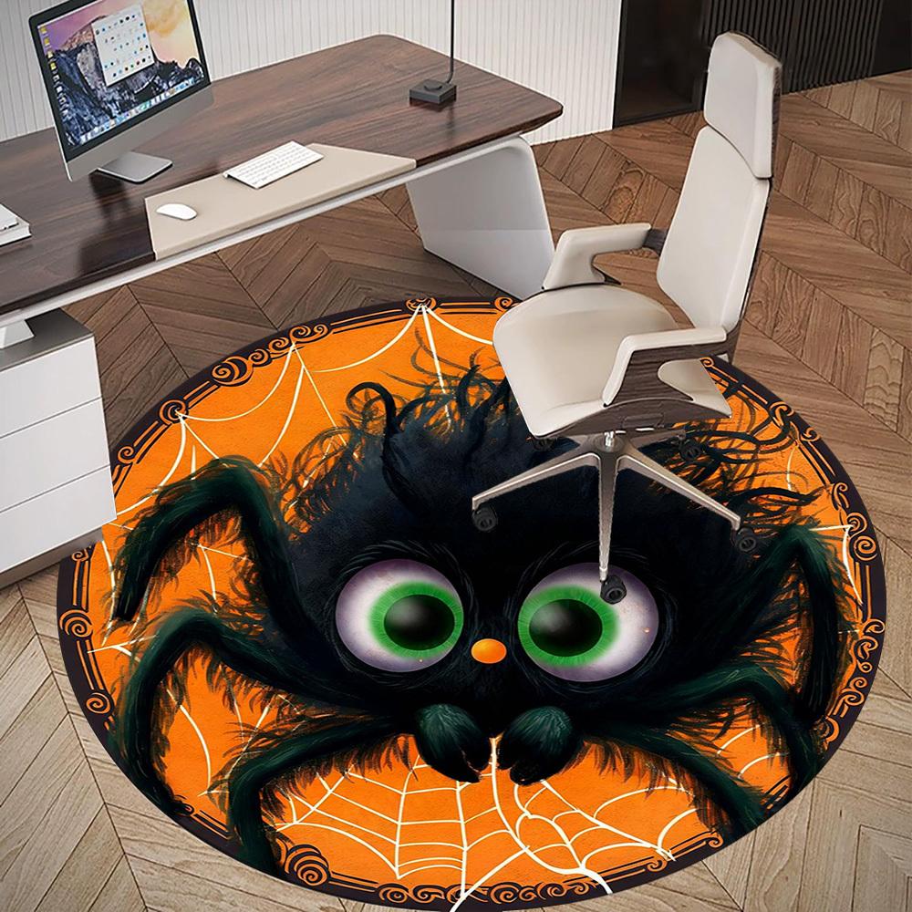 1PC spider web Office Round Area Rug, Under Office Chairs Bedroom Living Room Home Decor, Carpet for Office -1110169