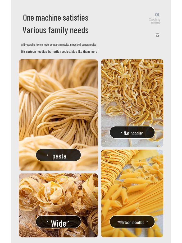 Multifunctional Kitchen Pasta & Dumpling Maker with Two Knives
