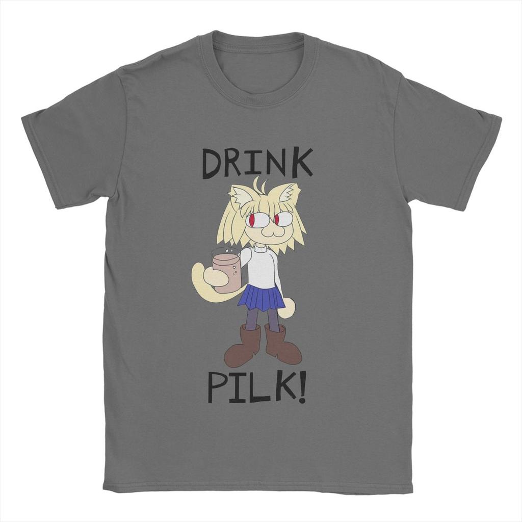 Neco Arc Pilk Men's T Shirts Funny Tee Shirt Short Sleeve O Neck T-Shirts Cotton Summer Clothing