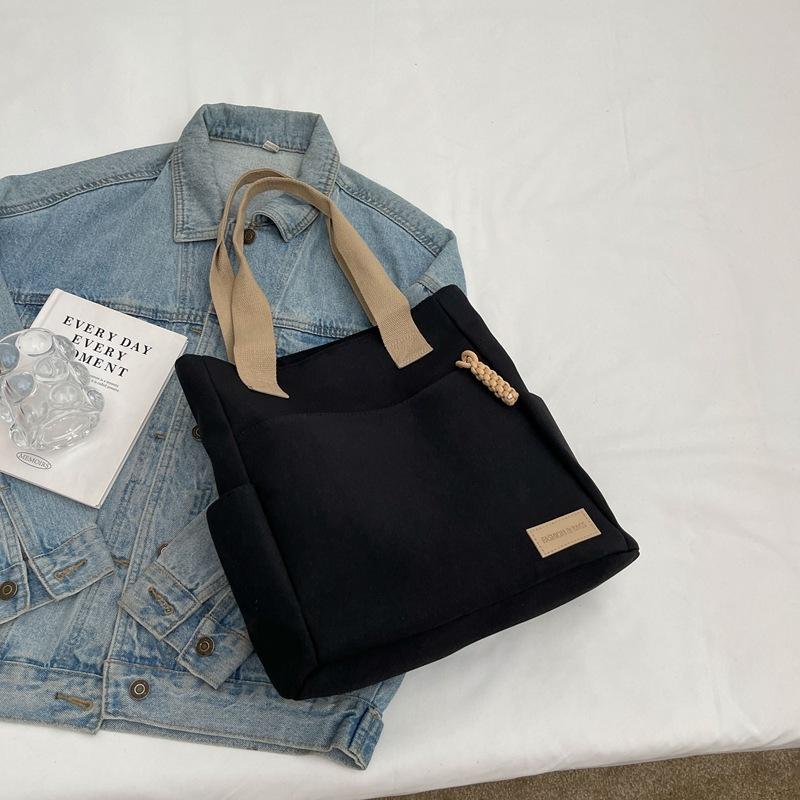 Shoulder Bag Men's Large-capacity Satchel Japanese Canvas Bag Student Class Travel Backpack Women's Casual Messenger Tote Bag