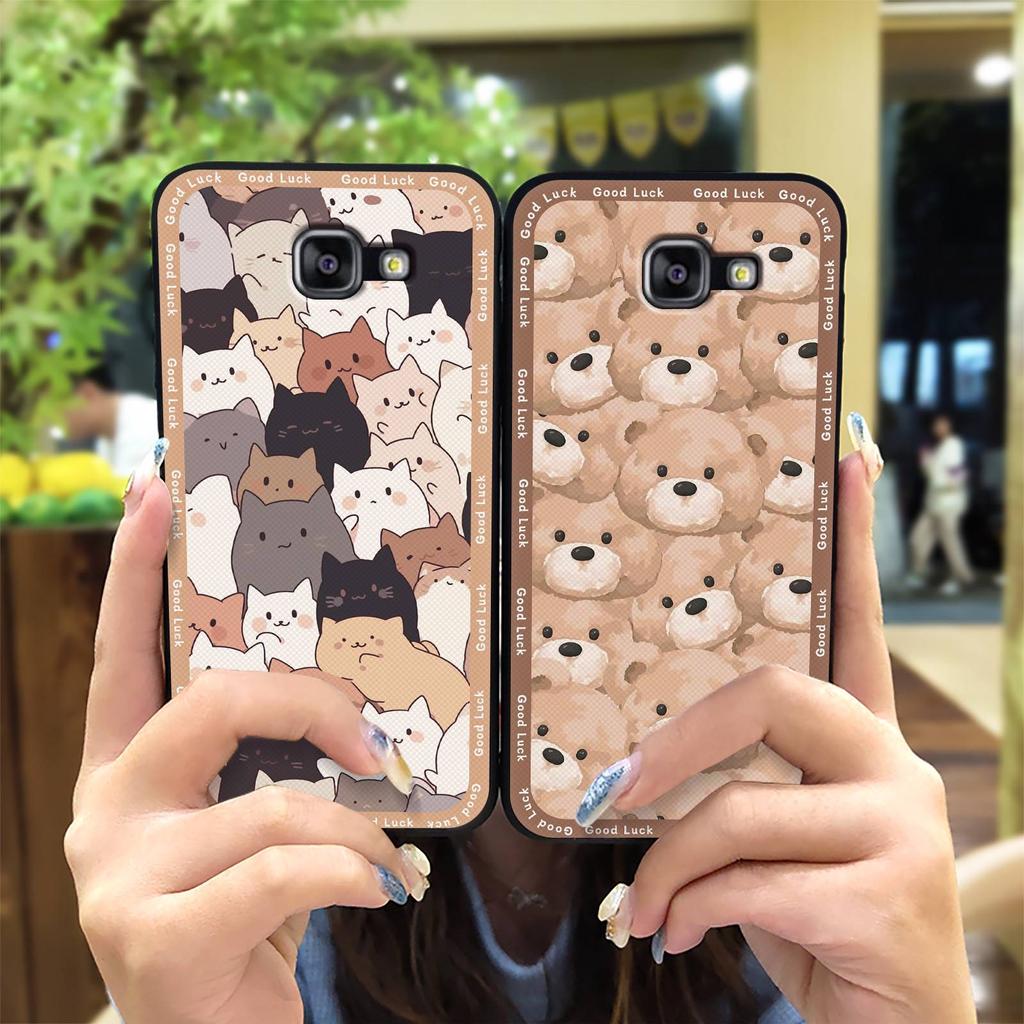 Silicone Full wrap Phone Case For Samsung Galaxy A710/A7 2016/SM-A710F Cover Shockproof Dirt-resistant Waterproof Cute