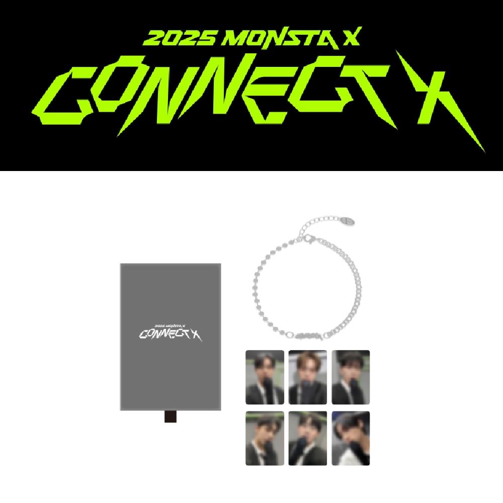 Pre-order 2025 MONSTA X CONNECT X Official MD Silver Bracelet