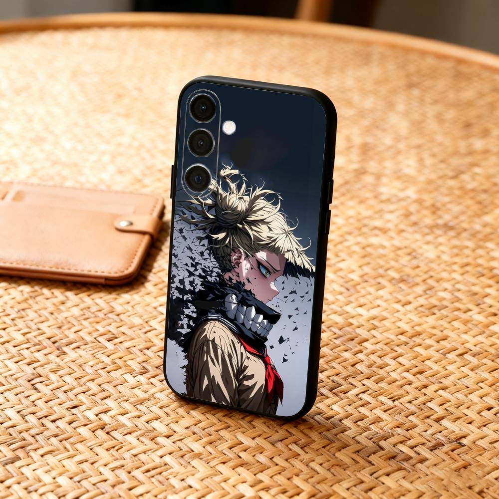 My Hero Anime  H-Himiko Toga Phone Case For Samsung  A73,72,71,A52,51,40,41,A22,A32,31,A13, Soft Black Shell Samsung a52