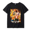 T-shirt Eslo Luffy Sauron Short-sleeved Men's Animation Cartoon Loose Japanese Printing Summer New Men's and Women's Streetwear