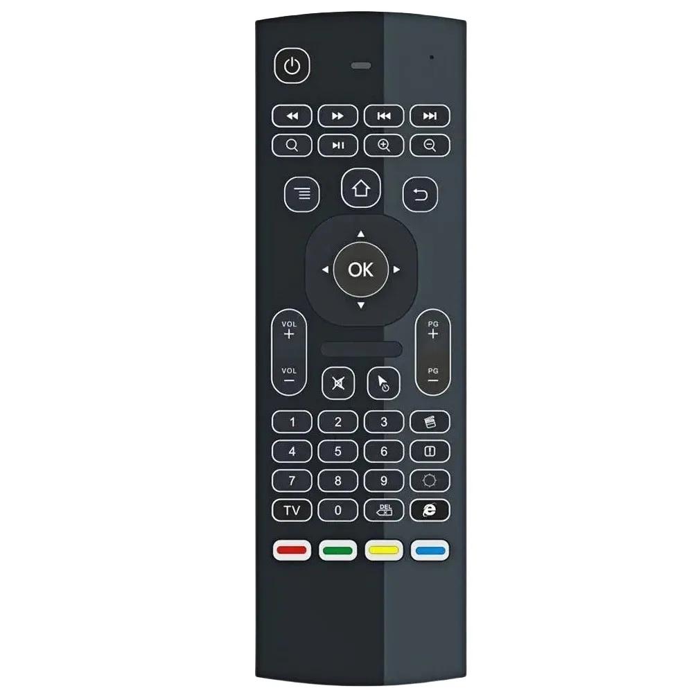 Backlit Remote Control Air Mouse Wireless Mini Keyboard Gyroscope 2.4GHz IR Learning Voice Assistant For Android Smart TV Box