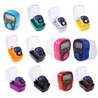 LED Fingerzählgerät Digital Elektronisch Tasbeeh Zähler Runden Zähler Handheld Klicker mit Ring Ziffernanzeige Geschenk