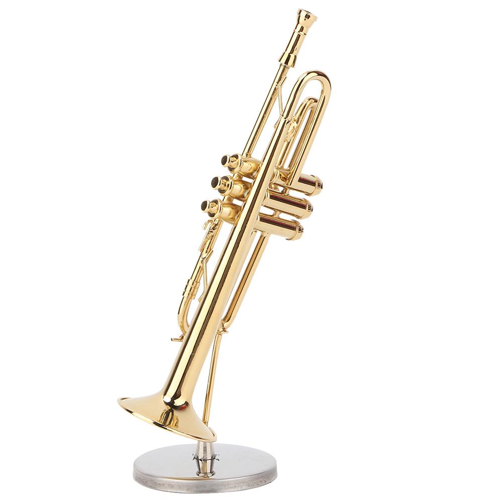 Desktop Decoration Bass Musical Instrument Model Collection Trumpet Ornaments Craft