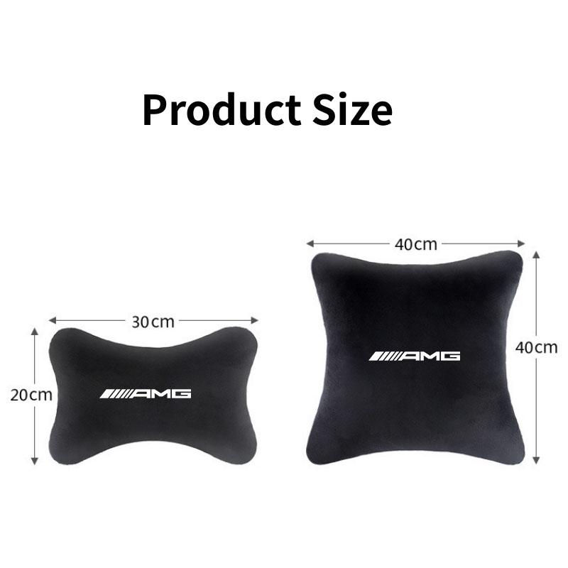 Car Seat Head Support Cushion Lumbar Pillow Interior Accessories for Mercedes Benz AMG Smart W205 C300 W203 W206 W108 W124 W126