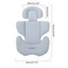 Solid Color Baby Stroller Pad Car Seat Cushion Breathable Infant Seat Pad Mattress Pushchair Dinning Chair Accessory