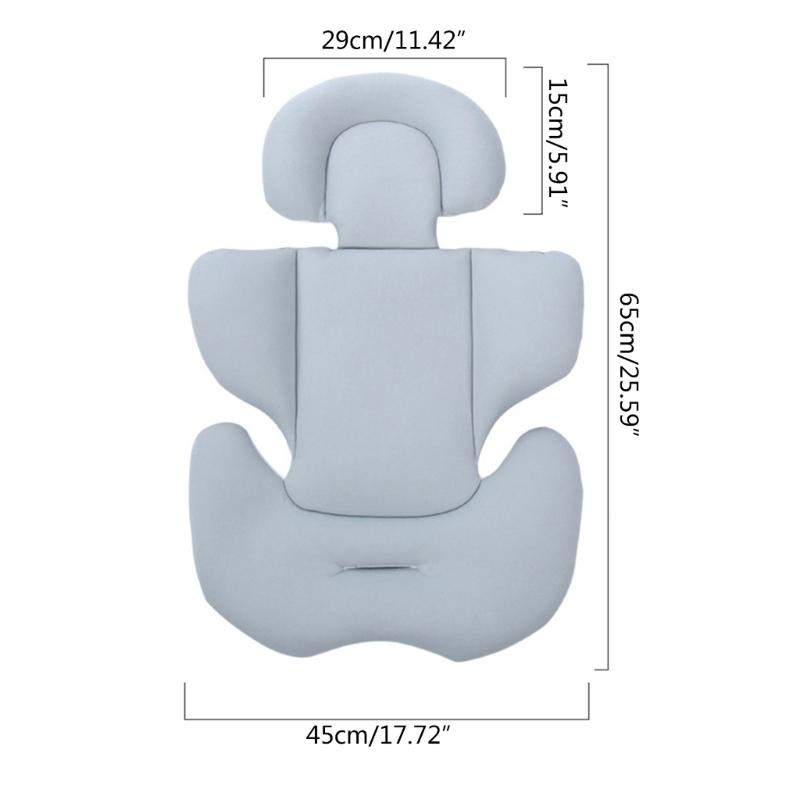 Solid Color Baby Stroller Pad Car Seat Cushion Breathable Infant Seat Pad Mattress Pushchair Dinning Chair Accessory