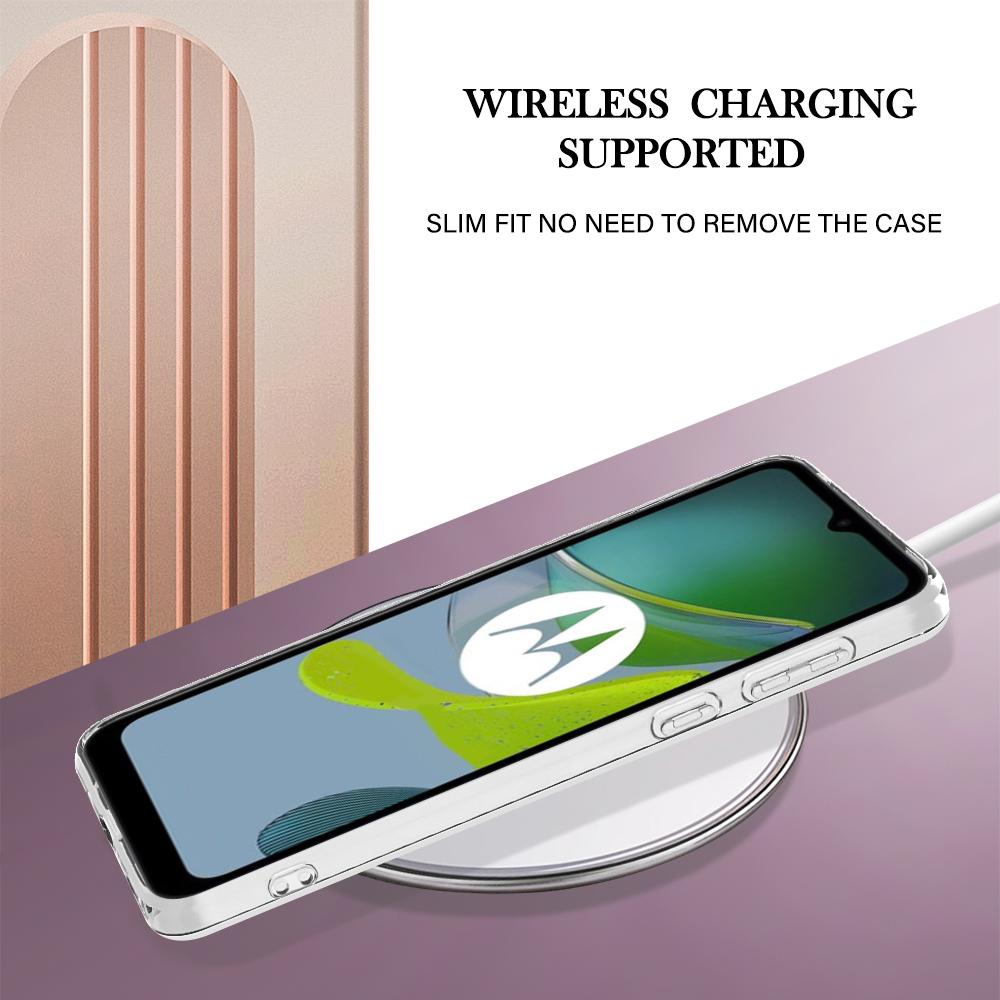 For Motorola Moto E13 4G Case with IMD Marble Flower Pattern TPU Mobile Back Cover