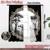 2pcs   2D FLAT PRINTING Curtains (Without Rod) Savanna Elegance Popular Curtains Versatile Durable Polyester Curtains Festive