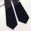 Elegant Rhinestones Embellished JK Shirt Tie for Women Men Harajuku Student Uniform Adjustable Pre Tied Black Necktie