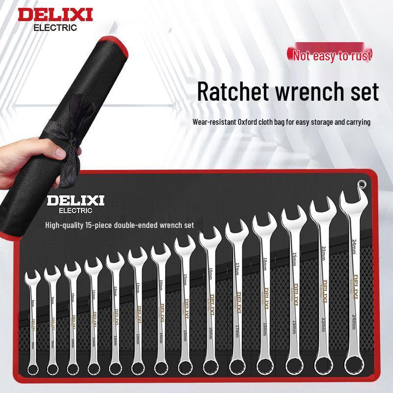 Maul- und Ringschlüssel-Kombinationssatz – Kompakt und vollständig