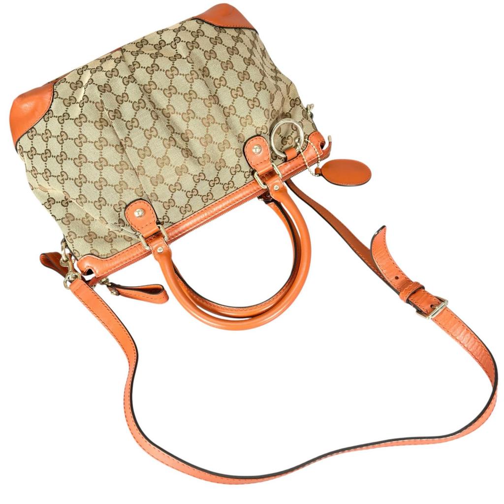GUCCI Sukey 247902 Handbag Orange Women used