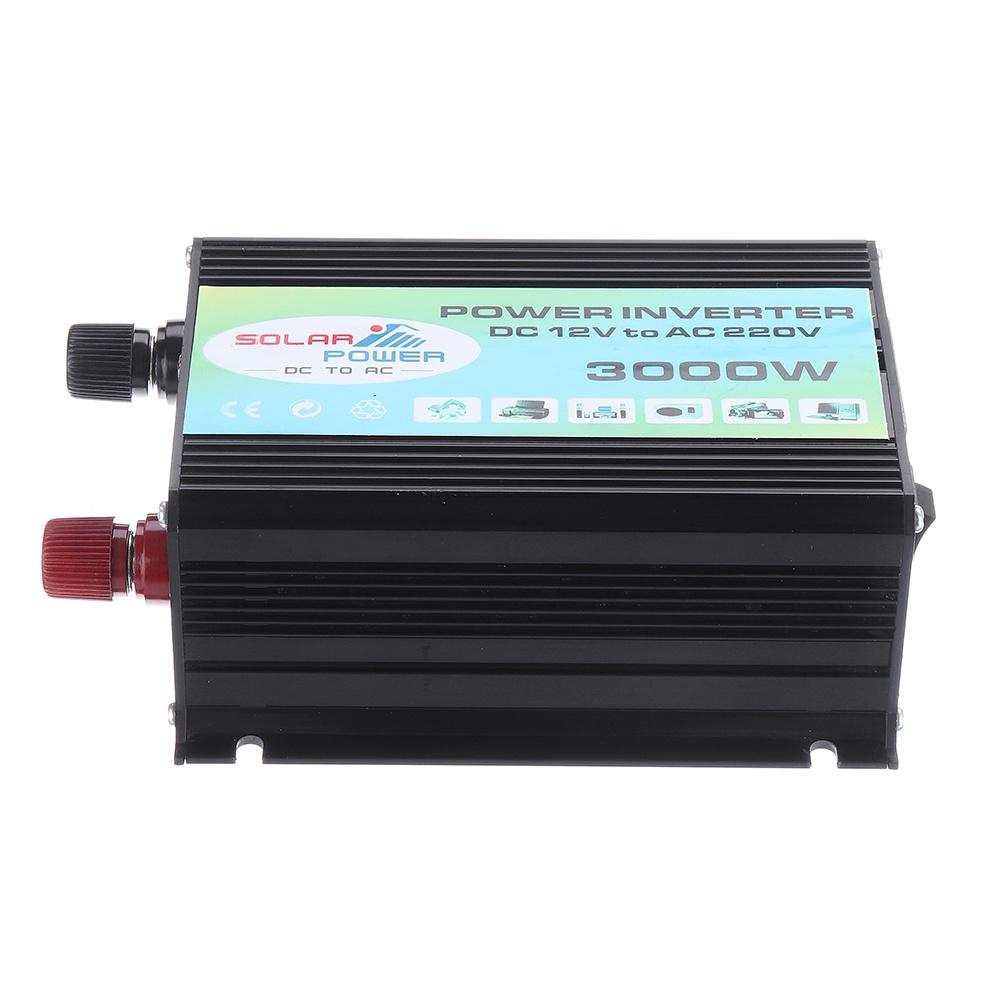 3000W DC12V zu AC 220V Auto Stromrichter Konverter Ladegerät Adapter Dual-USB Spannungswandler Konverter Modifizierter Sinuswellen-Wechselrichter