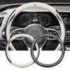 Car Suede Carbon Fiber Leather Steering Wheel Cover Non-slip for Fit Jazz Civic Accord Pilot Passport Stepwgn CRV BRV HRV Insight