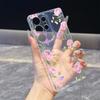 Pastel Floral Border Phone Case for Samsung Galaxy S26 S25 S24 S23 S22 S21 S20 FE Plus Lucency TPU Protection Cover