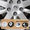 4 Stück 57mm 60mm Auto Radnabenkappe Abzeichen Logo Emblem Für Renault RS Koleos Captur Kadjar Megane Scenic Arkana 2 3 Twingo XX2