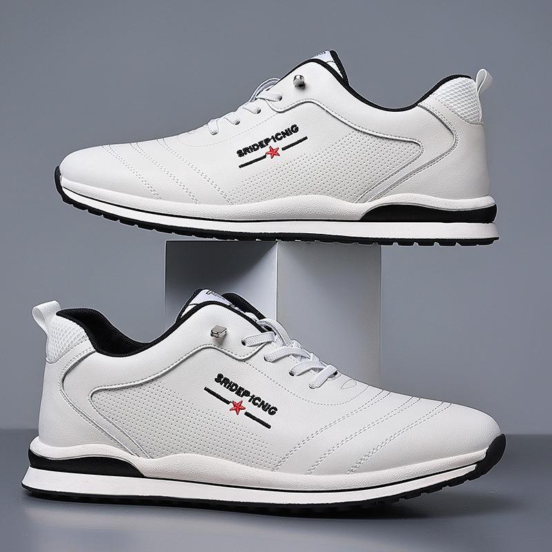 New men's casual leather shoes trendy men's shoes wear-resistant sports shoes board shoes