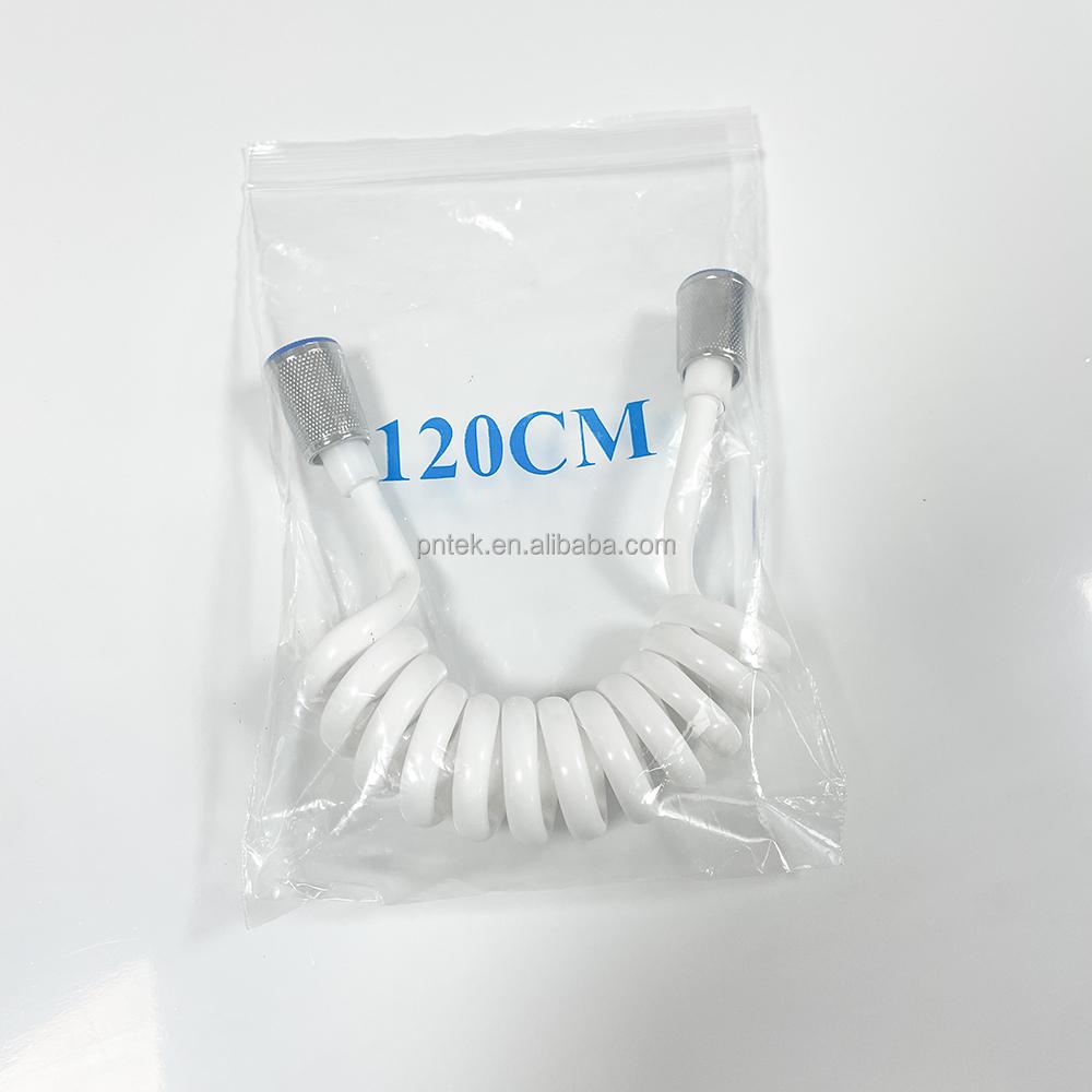 White Plastic PU PE Shower Flexible Stretch Hose High Quality Telephone Pipe Hose Spring Hose Pvc Showerhose