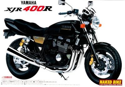 Aoshima Bunka Kyozaisha Bisiklet Serisi Yamaha XJR400R Plastik Model 1/12 No.21