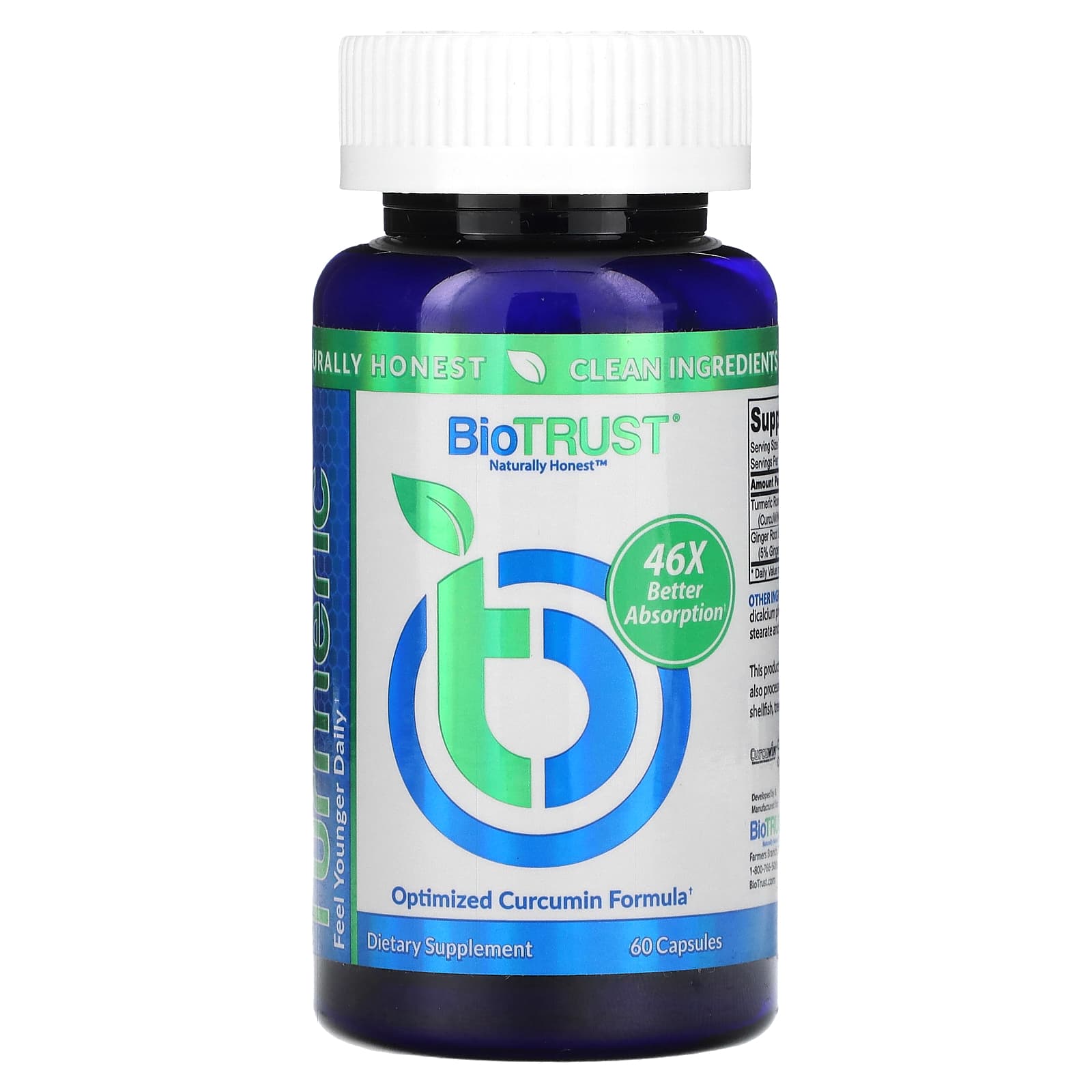 

BioTRUST, Ageless Turmeric, 60 Capsules