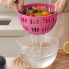 Manual Salad Spinner Large Capacity Drain And Spin Dryer Fruit Veggie Washer Dryer And Storage Basket Multifunctional Vegetable Dehydrator