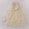 Pearl Chiffon Starry Bow Rhinestone Long Scarf Muslim Women Headscarf