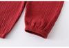 Kids' Cotton Linen Long Sleeve Set - Unisex Gauze Joggers, Loose Two-Piece for Spring/Summer