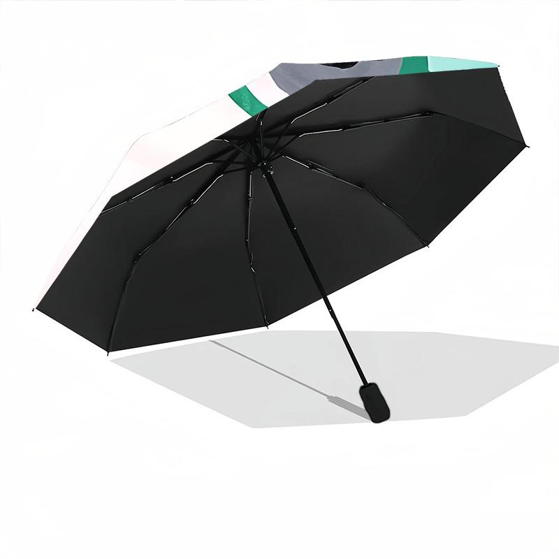 1pc Christmas CatAutomatic Folding Umbrella, Portable Collapsible Design, Casual Outdoor Accessory, for All Seasons021