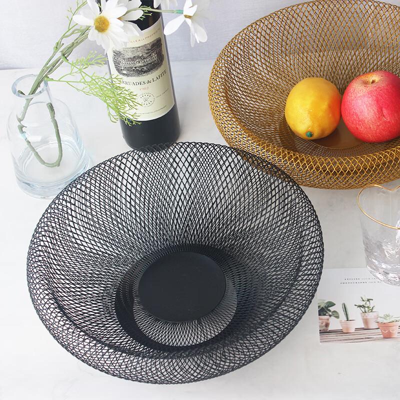 Nordic Double-Layer Iron Mesh Fruit Basket