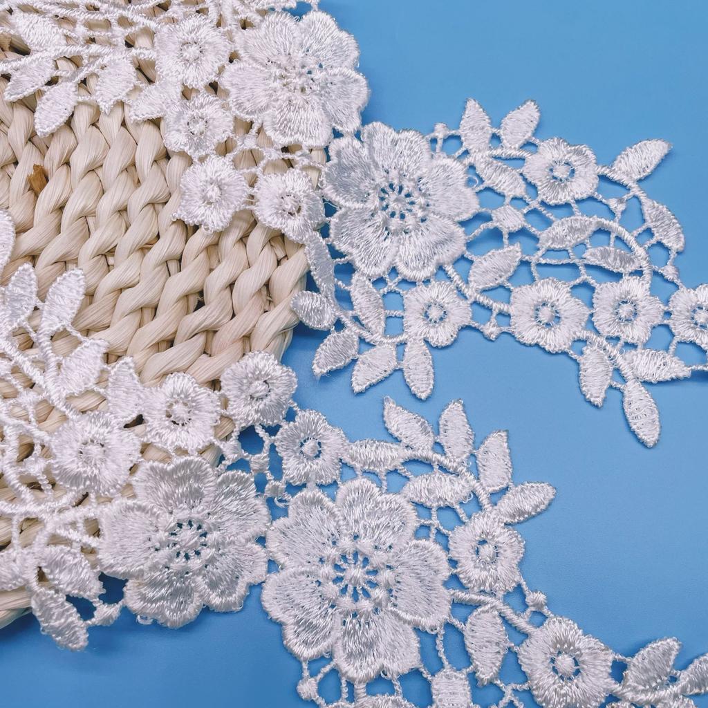 Water Soluble Embroidery Lace Flower To Flower Accessories Collar Flower Wedding Dress Decoration Bridal Headgear Diy Lace Accessories