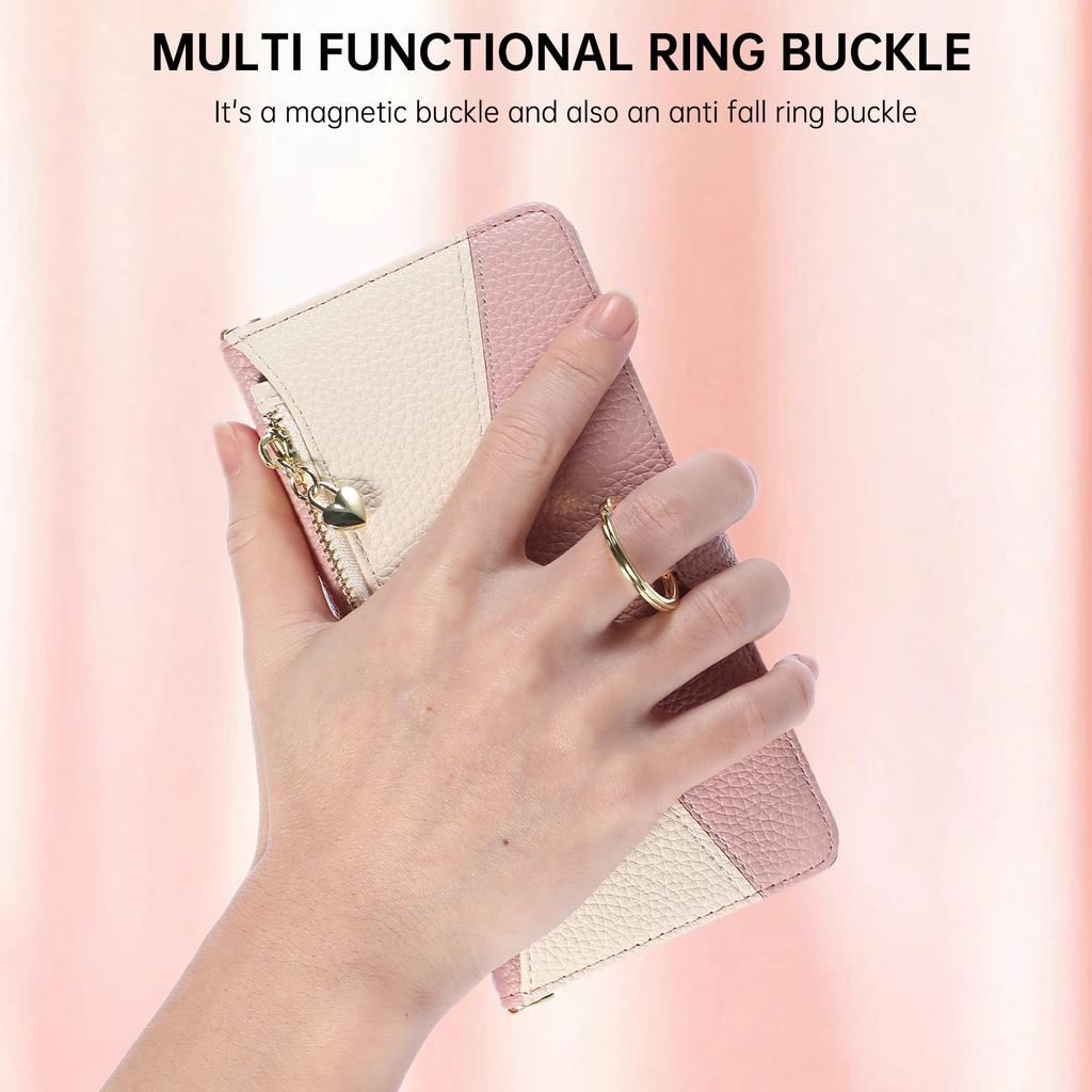 Crossbody Lanyard Luxury Cards Solt Wallet Leather Case For Samsung Galaxy Z Fold 7 6 5 4 5G Fold7 Fold6 Bag Ring Holder Cover