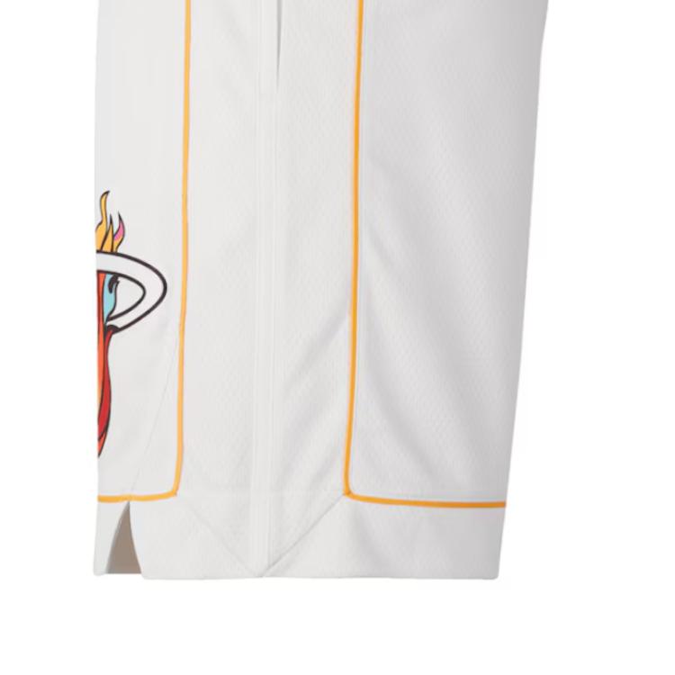 Nike NBA Miami Heat City Edition Swingman Šortky Bílé Pánské Streetwear DO9663-100