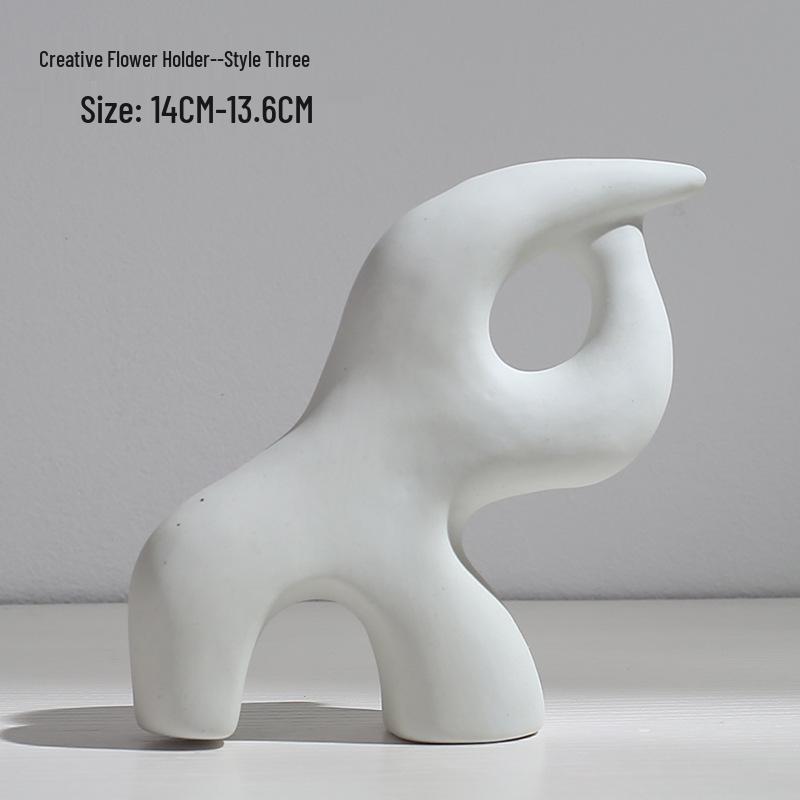 Nordic Style Ceramic Vase for Dried Flower Arrangements - Ideal for Hydroponic and Living Room Decor