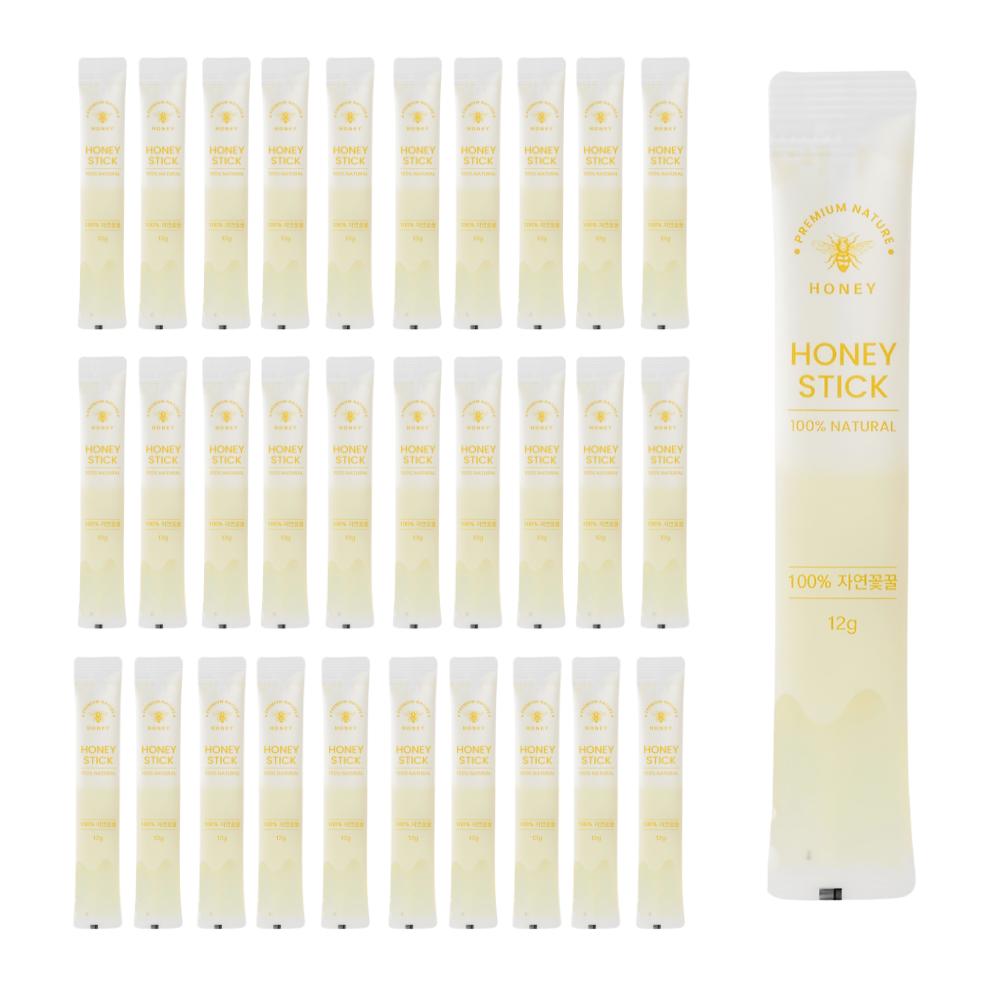 Natural Honey Acacia Honey Honey Sticks Value Pack 30 pcs 12g