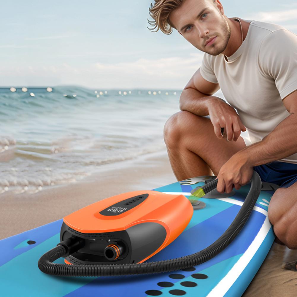 Wireless Inflation Pump Quick Charging Boat Pumps,Portable Rechargeable Paddleboard Pump, 12000mAh Dual Stage Inflation Deflation Auto-Off Air Pump
