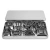 30pcs Various Shapes Metal Cookie Cutters Box Packed Stainless Steel Biscuit Cutters Set Mini Size Mini Cookie Cutters