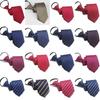 Mens Business Polyester Tie With Arrow Design And Zipper Closure For Office
