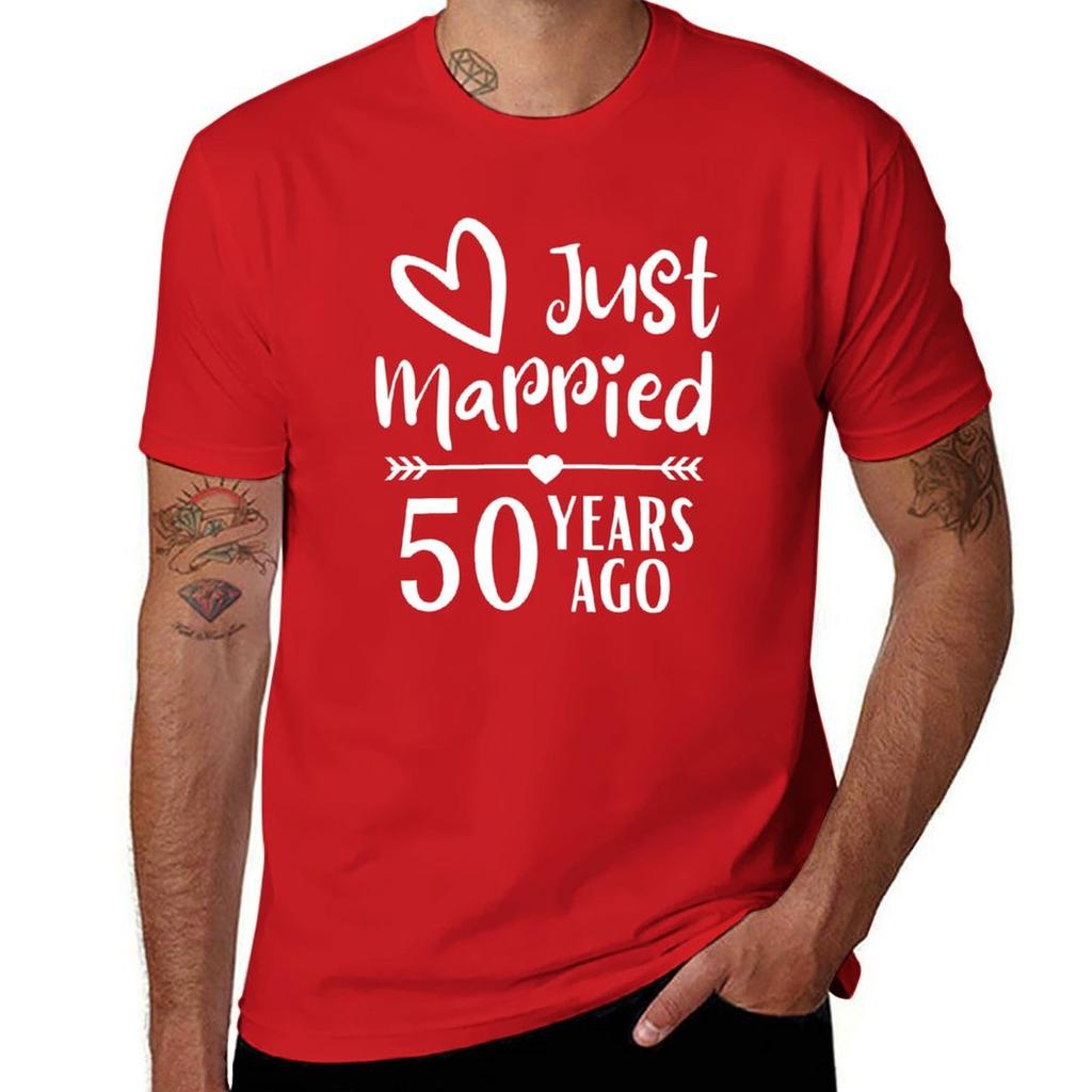 50th Wedding Anniversary T-Shirt shirts graphic aesthetic clothes men tshirt