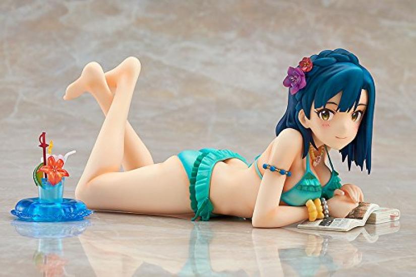 THE MILLION Yuriko Nanao Flowing Reading Space Scale Painted Finished Figure IDOLM@STER LIVE! Ver. 1/8 ABS&PVC