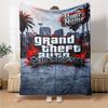 Gta Personalized Text Blanket Gift Customizable Blanket Soft & Cozy for Chair Home Decor Nap Bedding Four Seasons Universal