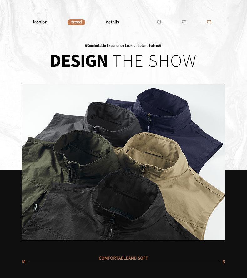 Men's Outdoor Quick-Dry Multi-Pocket Fishing & Photography Vest