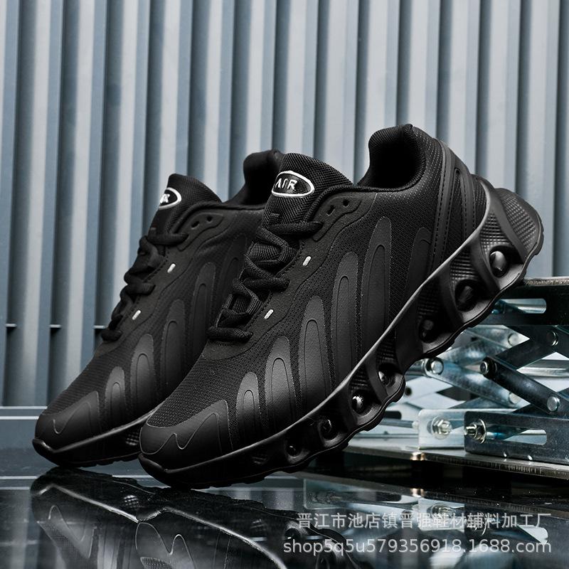 Men's and women's sports and leisure shoes are light and comfortable, breathable soft-soled running shoes, air cushion shock absorption es