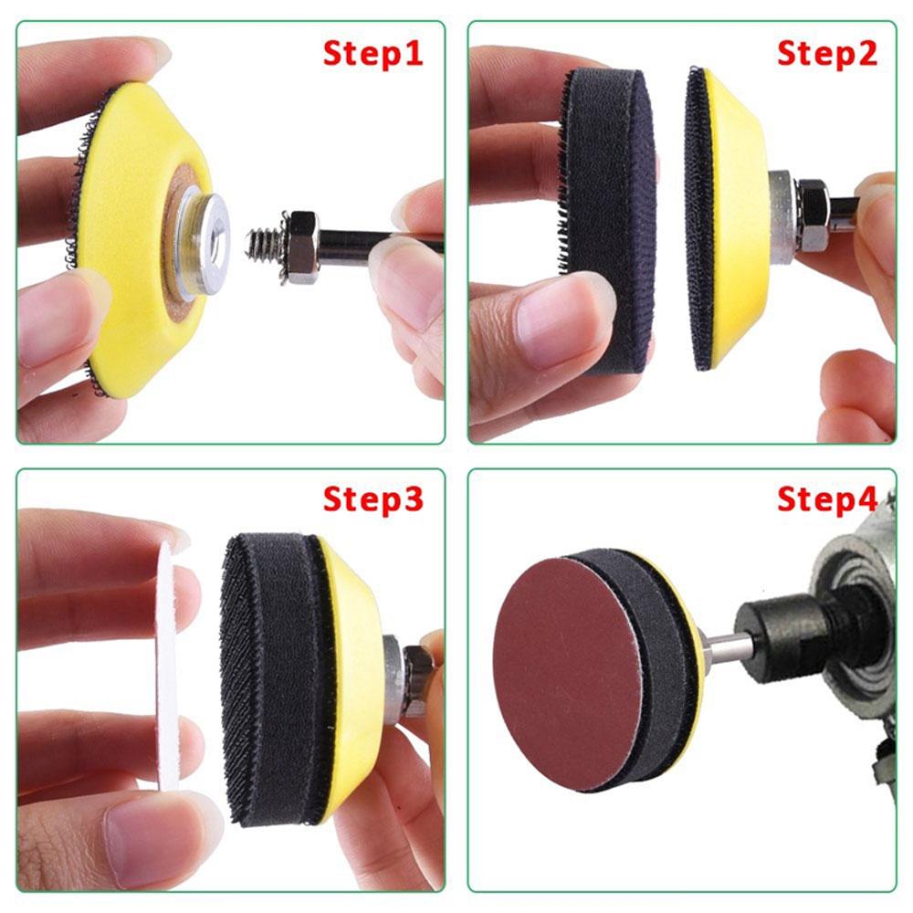 200/300Pcs 2Inch Sanding Discs Pad Kit Sanding Discs 60-1000Grit Paper Sandpaper with Abrasive Polish Pad Plate Tool Accessories